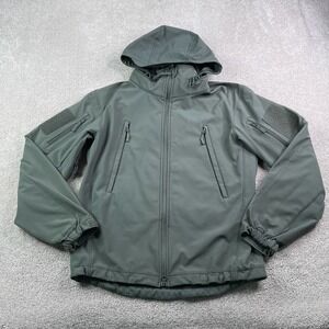 Condor Jacket Mens Large Grey 602 Summit Soft Shell Fleece Lined Hooded Tactical